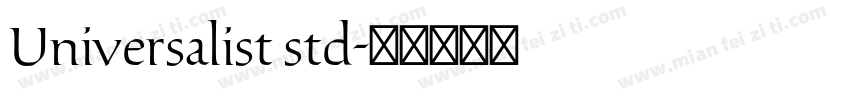 Universalist std字体转换